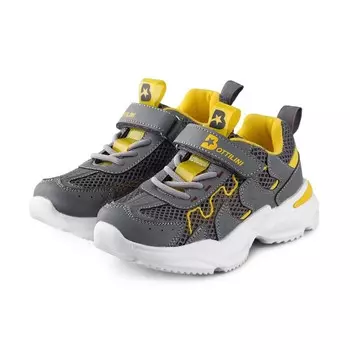 Полуботинки детские, размер 33, цвет серый