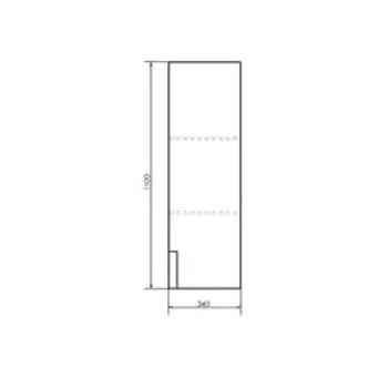 Полуколонна подвесная Comforty Кёльн 35, цвет дуб темный