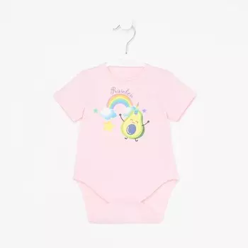 Полукомбинезон (боди) для девочки А.042-63-4., цвет розовый, рост 86