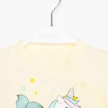 Полукомбинезон (боди) для девочки А.042-69-2., цвет желтый, рост 80