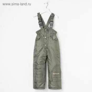 Полукомбинезон детский, цвет зелёный, рост 110