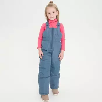 Полукомбинезон детский, рост 122 см, цвет серый