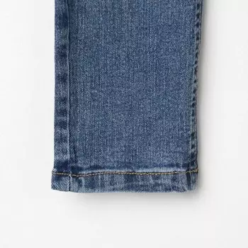 Полукомбинезон для девочек, цвет синий, рост 74см