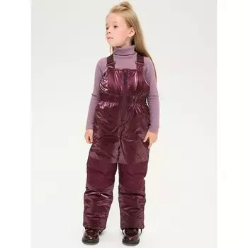 Полукомбинезон для девочек, рост 98 см, цвет черничный