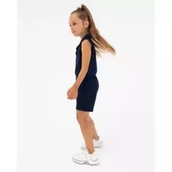 Полукомбинезон для девочки, цвет т.синий, рост 98 см