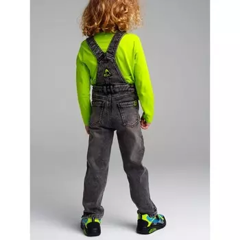 Полукомбинезон джинсовый для мальчика, рост 98 см