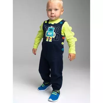 Полукомбинезон из футера для мальчика, рост 80 см