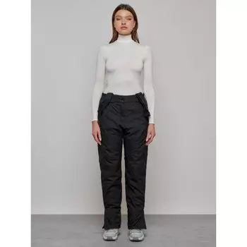 Полукомбинезон утёпленный женский, размер 52, цвет чёрный