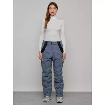 Полукомбинезон женский утепленный, размер 52, цвет серый