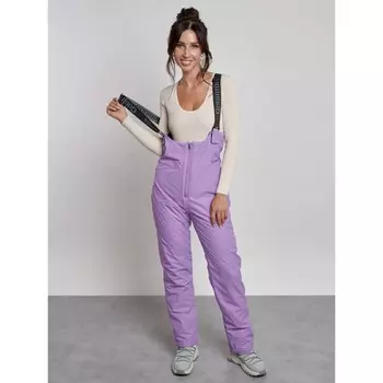 Полукомбинезон женский зимний, размер 44, цвет фиолетовый