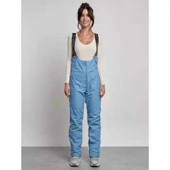 Полукомбинезон женский зимний, размер 46, цвет голубой