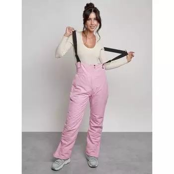 Полукомбинезон женский зимний, размер 46, цвет розовый