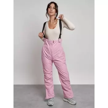 Полукомбинезон женский зимний, размер 48, цвет розовый