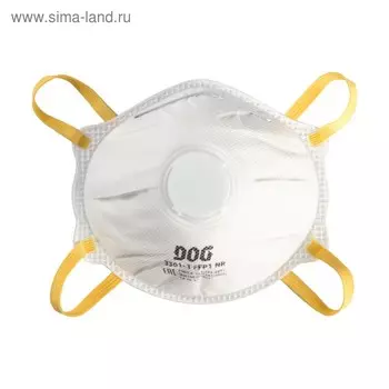Полумаска фильтрующая, респиратор DOG 3301-1 FFP1 NR с клапаном