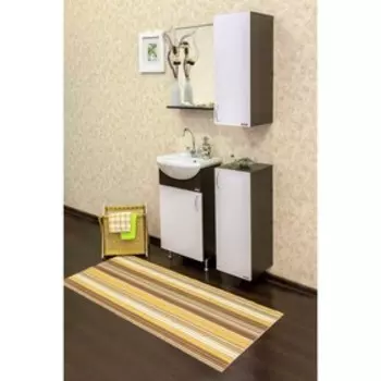 Полупенал Мокко венге/белый, верх, левый 30,8 см х 28 см х 73,6 см