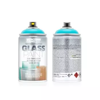 Полупрозрачная краска MONTANA GLASS PAINT зеленовато-голубая 0,25л