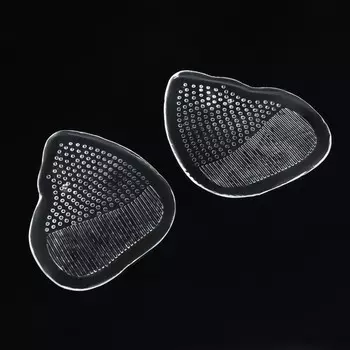 Полустельки для обуви, с протектором, силиконовые, 76.5 см, пара, прозрачные