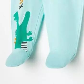 Ползунки, цвет мятный, рост 62 см