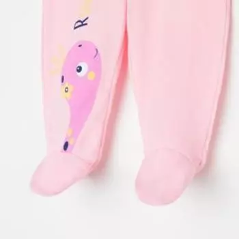 Ползунки, цвет розовый, рост 74 см