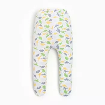 Ползунки детские, цвет белый/дино, рост 74см