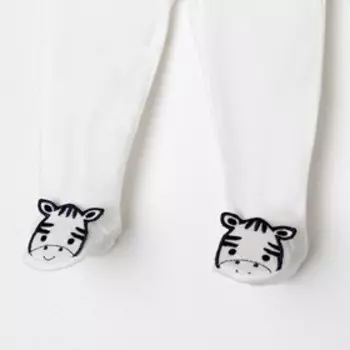 Ползунки детские, цвет белый, рост 68 см