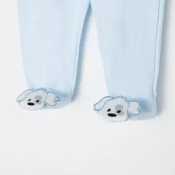 Ползунки детские, цвет голубой, рост 80 см