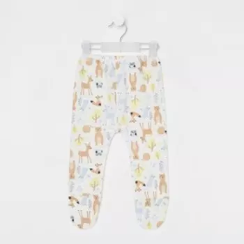 Ползунки детские, цвет молочный/голубой, рост 80 см