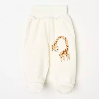 Ползунки детские, цвет молочный, рост 62см