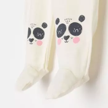 Ползунки детские, цвет светло-бежевый, рост 68