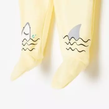 Ползунки детские, цвет жёлтый, рост 62 см