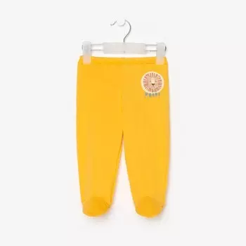 Ползунки детские, цвет жёлтый, рост 74 см