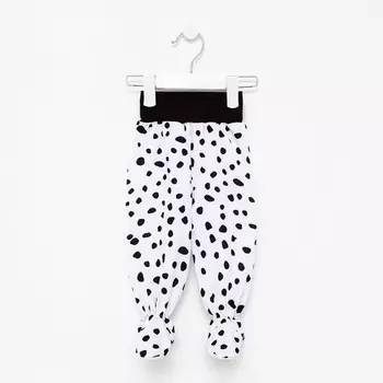 Ползунки детские «Далматинец», цвет белый, рост 56 см