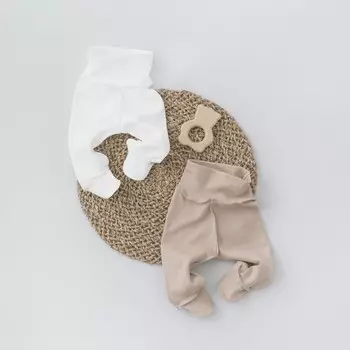 Ползунки детские KinDerLitto «Капучино», рост 56-62 см, 2 шт