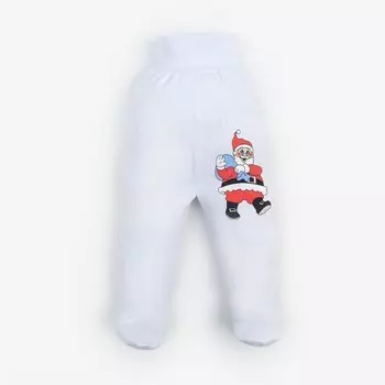 Ползунки детские "Merry Christmas", цвет белый, рост 80 см