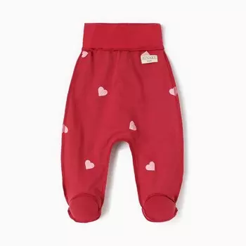 Ползунки детские MINAKU, цвет красный, рост 62-68 см