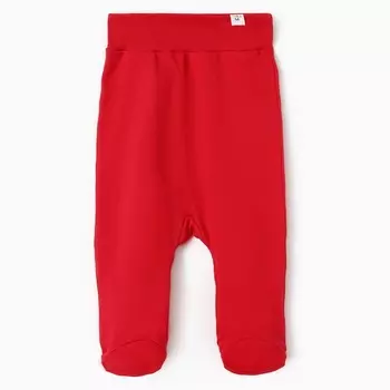 Ползунки детские MINAKU "Winter", цвет красный, рост 62-68 см