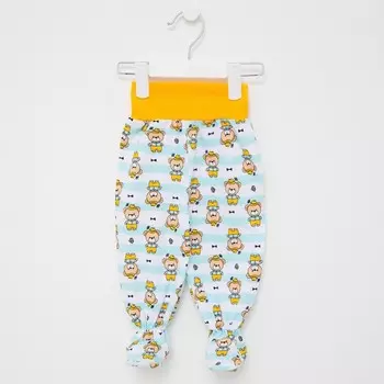 Ползунки детские «Мишки», цвет белый, рост 62 см