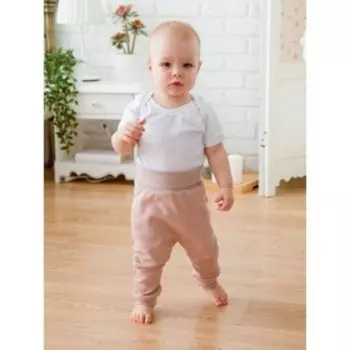 Ползунки детские Nature, рост 62 см, цвет бежевый