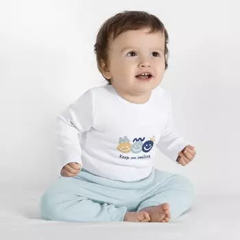 Ползунки детские с манжетами «Горошинка», рост 92 см, цвет голубой