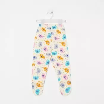 Ползунки для девочки, цвет бежевый, рост 86 см