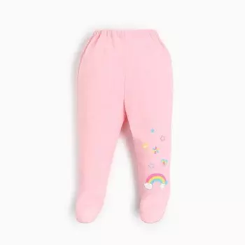 Ползунки для девочки, цвет розовый, рост 50-56 см