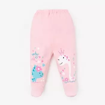 Ползунки для девочки, цвет розовый, рост 62 см