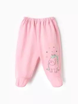 Ползунки для девочки, цвет розовый, рост 74 см