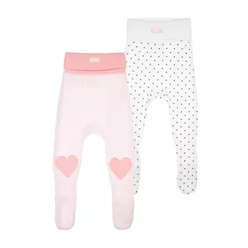 Ползунки для девочки, рост 62 см, 2 шт