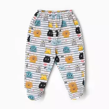 Ползунки для мальчика, цвет белый, рост 68 см