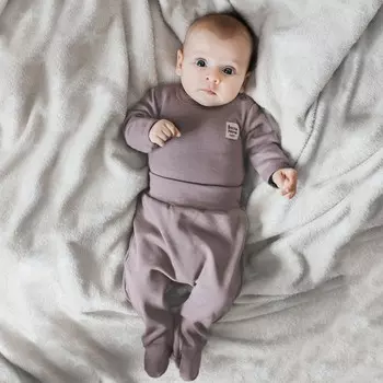 Ползунки с лапками «Basic», рост 68 см, цвет коричневый