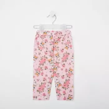 Ползунки (Штанишки) детские цвет розовый/лиса, рост 80 см