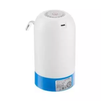 Помпа Centek CT-3000 White, электрическая, 5 Вт, 1.2 л/мин, 1200 мАч, от USB, бело-голубая