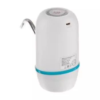Помпа Centek CT-3002 Blue, электрическая, 8 Вт, 2.2 л/мин, 1200 мАч, от USB, белая, голубая