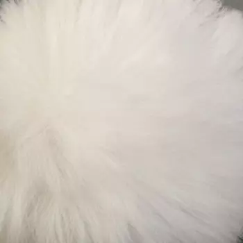 Помпон искусственный мех "Белый" d=10 см